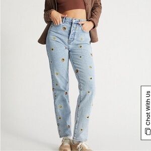 PacSun Eco Nineties Embroidered Dad Jeans